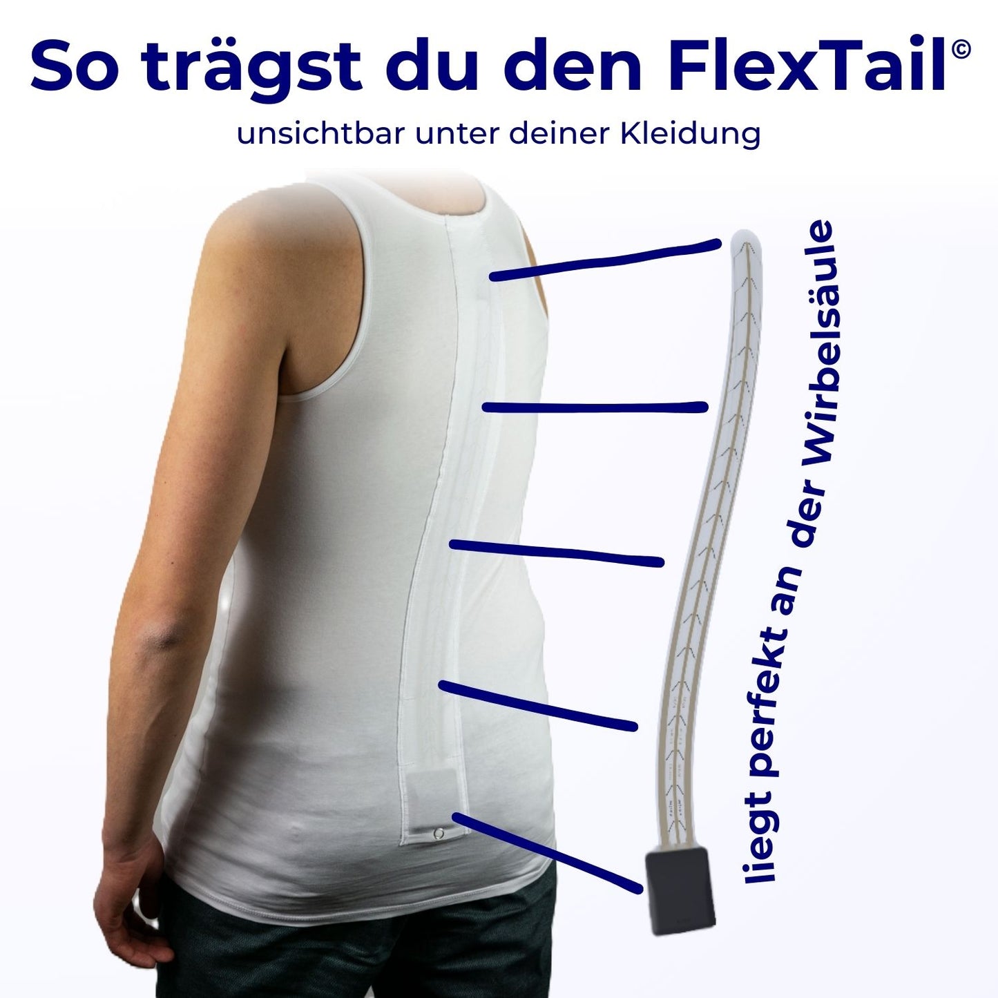 FlexTail© Rücken-Sensor (Kauf)